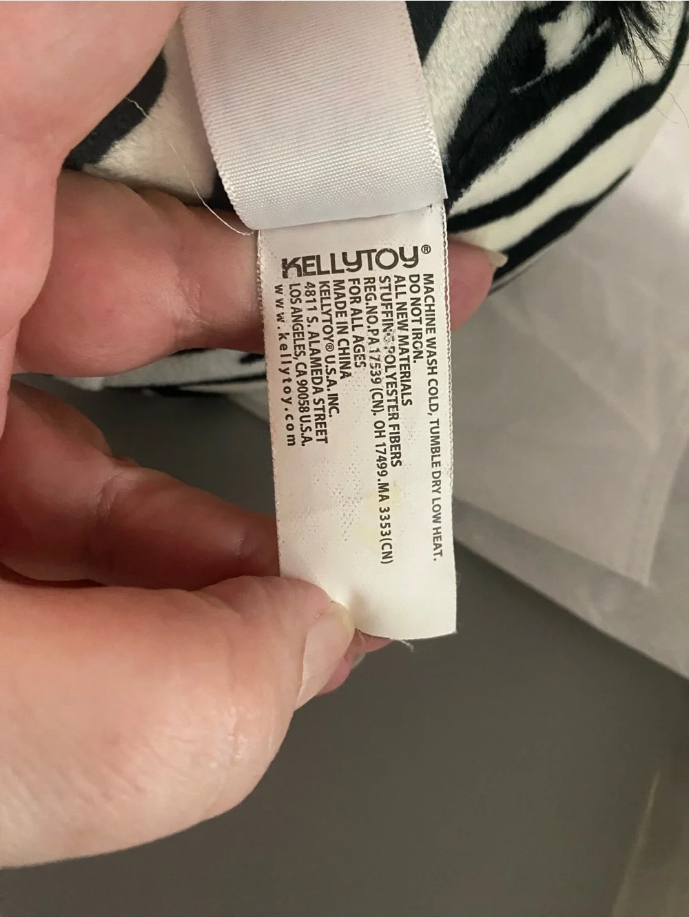 Squishmallows Freddie The Zebra 8 inch Plush Hearts Limited Edition Kellytoy